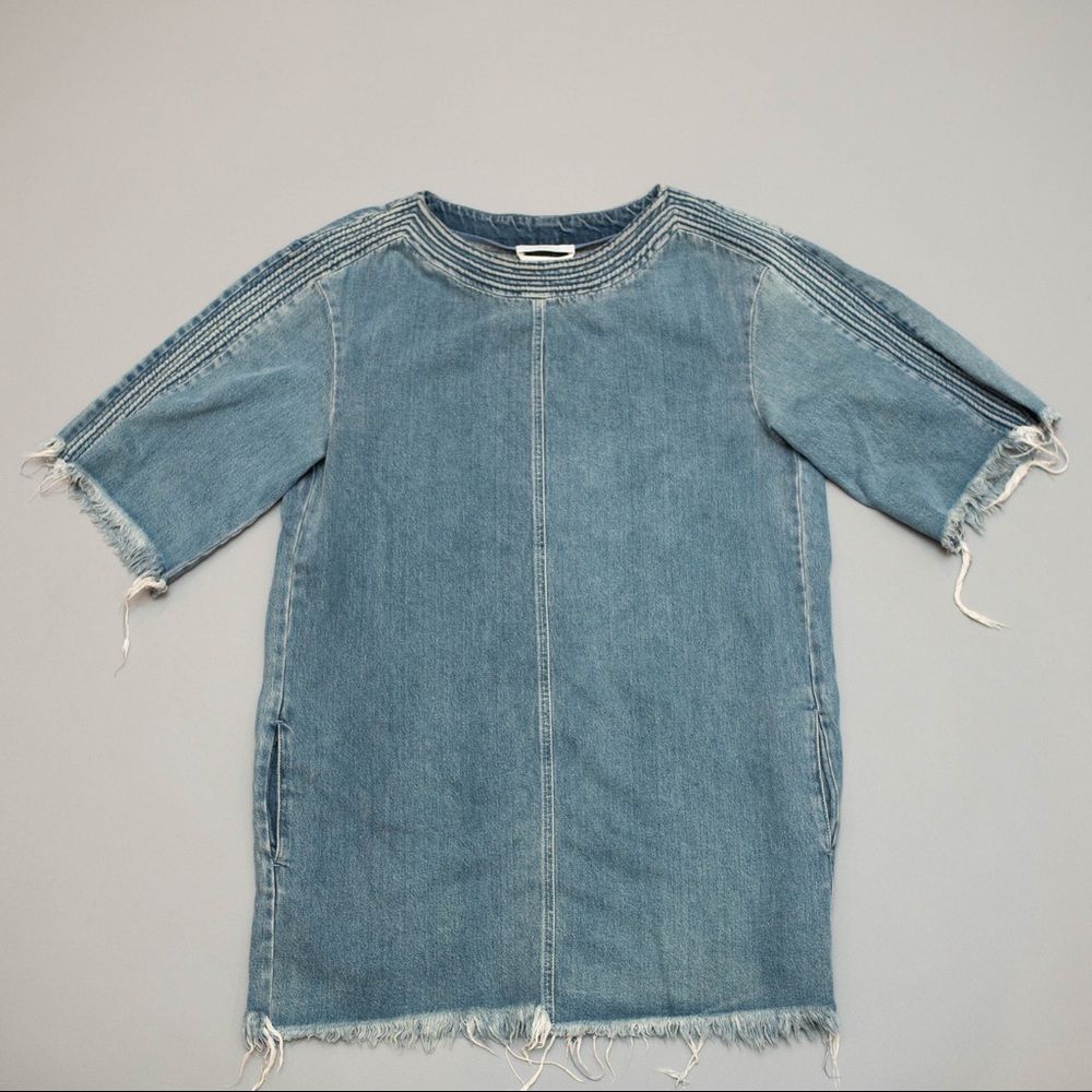 2017 Chloe Denim Box Dress